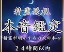 精霊透視で「あの人の本音・気持ち」を視ます 今あなたをどう思っているのか✴︎精霊から届く本音のメッセージ イメージ1