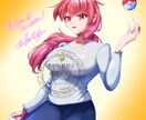 用途に合わせてオリジナルキャラクター描きます 艶々でキラキラなお目々のキャラ絵はいかがですか？ イメージ3