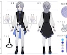 キャラクターをデザインします ご要望にそったキャラクターの三面図と立ち絵を制作します イメージ3