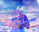 歌い手・配信・動画☆サムネ、ロゴ、イラスト描きます ☆かわいい！キラキラ☆透明感で目を引くエモい色彩感覚と光！ イメージ3