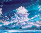 美しい青のイラストを制作いたします あなたの中にある青を具現化しませんか？ イメージ1