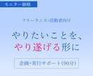 やりたいこと・企画アイデアを整理し実行まで導きます 途中で止まらないための企画・実行サポート｜モニター価格 イメージ1