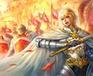 厚塗りセミリアルな人物イラスト描きます 商用可。ゲームRPGや書籍の挿絵等、幅広く対応可能です イメージ7