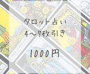 直観力×タロットカード　占います 総合運、恋愛運、金銭運、仕事運、何でもご相談ください イメージ1