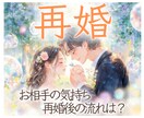 再婚♡について占います 1月末まで特別価格★"相手の気持ち・再婚のタイミング”を鑑定 イメージ1