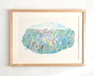 自然、花 ナチュラルイラスト制作します 絵の具のにじみやカスレを生かしたイラスト イメージ7