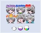 サンプルのようなかわいいスタンプ制作します Twitch/Youtubeのスタンプやバッジ制作❢❢ イメージ10