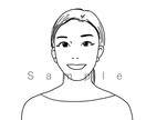 シンプル似顔絵風のイラストを作成します ■ふんわり・さわやか系～SNSアイコンなどに♪ イメージ5