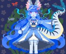 配信用やゲームに！可愛いドット絵・立ち絵描きます TRPG自作ゲームアイコンや配信スタンプに使える全身ドット絵 イメージ3