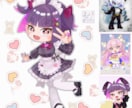 細部もしっかり！デフォルメちびキャラクター描きます 細部までしっかり！デフォルメ・ミニ・ちびキャラクター描きます イメージ2