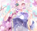 ふんわり可愛い水彩風イラスト描きます 優しい色合いであなたのキャラクターを水彩風に可愛く描きます イメージ2