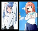 SNS用のかわいいアイコンお描き致します アイコン、バストアップイラスト中心にご依頼を承ります！！ イメージ6