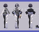Vtuber全工程セット！デビューまで応援します デザイン・パーツ分け・モデリング・ロゴ・ミニキャラ等全部込! イメージ9