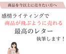 商品が売れる本物のセールスレターをプロが執筆します 感情ライティングを駆使し欲しいを生むセールスレターを書きます イメージ1