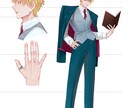 キャラクターの立ち絵描きます キャラクター全身イラスト(立ち絵)簡単な背景付きも描きます！ イメージ3