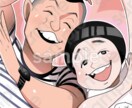 記念日やプレゼントに！おしゃれな似顔絵描きます やさしくおしゃれなタッチで似顔絵制作いたします！ イメージ4
