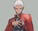 等身の高いイラストやミニキャラなどにも対応できます 正方形+胸上のバストアップイラスト！ イメージ3
