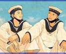 和風イラスト・イラスト御描きします 和風のアイコン・ヘッダー・動画サムネ・その他諸々！ イメージ2
