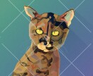フラットデザインな似顔絵描きます カクカクでポップ、かわいい色合いのイラスト イメージ1