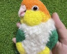羊毛フェルト大きめオウムブローチオーダー作製します 大きめでインパクト＆高級感迫力があり、リアルで可愛いです イメージ5