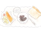 淡く優しい雰囲気のフードイラスト描きます イメージを膨らませるための挿絵に イメージ1