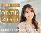 企業イベントOP/ED2本セット制作します 開始から締めまで印象に残る映像に仕上げます イメージ1