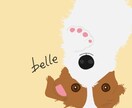 海外風タッチ♡可愛いペットを描きます ポップな雰囲気が好きな方へお届けします イメージ6