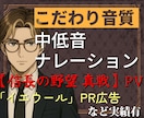 音質にこだわった中低音ナレーションを届けます ご相談だけでもOK！音量規格・ノイズ処理まで厳密に対応します イメージ1
