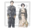 ウェディングもok！オシャレなイラストに仕上げます 手書き感あるタッチで、柔らかい似顔絵に◎ イメージ1