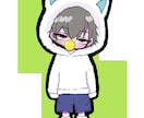 量産｜猫耳パーカーでミニキャラ描きます アイコン｜ SNS ｜配信等で使える◎ イメージ4