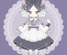 ゆめかわSDキャラ販売します 猫モチーフのゴシックロリータな女の子です。 イメージ1