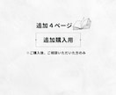 ４ページ追加⌇追加購入用になります クローズ後の追加お支払い専用です イメージ1