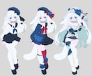 女の子の立ち絵を描きます キャラデザインも受け付けています。 イメージ2
