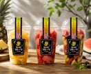 食品パッケージのシール・ラベルデザイン制作します 農産物・水産加工品・飲料・お菓子など幅広く対応します。 イメージ6