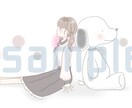 ほんわか可愛いイラストをお届けします SNSのアイコンや挿絵に！細かい要望も承ります( ¨̮ ) イメージ4