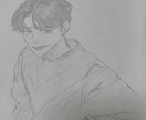 写真を温かみのあるキャラ化して鉛筆スケッチにします デフォルメした似顔絵で、可愛く温かみのあるイラストにします。 イメージ5