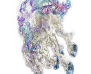 高密度描き込み　和風動物イラスト制作します 和・神秘的な絵柄　TRPGにもおすすめ イメージ7