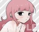 SNSアイコン用のイラストお描きします シンプルでかっこかわいいキャライラスト イメージ3