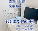 音声・動画の文字起こしを丁寧に承ります ご希望に合わせてできる限り柔軟に対応いたします イメージ1