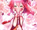 キラキラかわいい女の子や空10,000円〜描きます 歌ってみたイラストや、キラキラ涙！海！空！描きます！ イメージ1