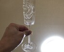 好きなグラスにデザイン彫ります ルーターや手彫りでデザインを彫りますグラスリッツェンです イメージ4