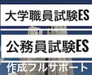 部門1位0から公務員•大学職員試験企業ES届けます 最短1日公務員試験•大学職員試験•企業用志望動機自己PR完成 イメージ2