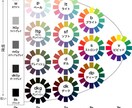 カラーサンプルをタイプ別に選別致します 色のイメージ別パーソナルカラータイプ別等の選別を致します イメージ2