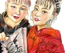大募集!お試し価格で大人可愛い似顔絵描きます はじめての方のために。上質な水彩色鉛筆タッチをお試し価格で イメージ5