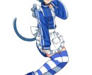 オリジナルキャラクター立ち絵描きます ビビットなアニメ塗りのキャラ立ち絵を描きます イメージ2