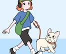 スピード納品！ポップで目を惹く人物×動物描きます 挿絵・動画・グッズなど鮮やかな配色で個性を出したい方へ イメージ8