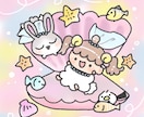 好感度UP！SNS・ブログ使えるイラスト描きます ふわもこタッチ！人物や動物の可愛い癒しイラストが得意です イメージ8