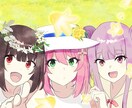 イラスト、MV用、記念絵、サムネなどを制作します SNSアイコン、YOUTUBEヘッダー、記念絵、MV用など イメージ4