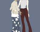オシャレアイコン、個性なイラスト描きます 個性を生かしたイラスト好き女が描く絵、どうですか？ イメージ7