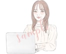商用◎！ふんわり可愛い♡アイコン、似顔絵、描きます おしゃれで可愛い女性イラストです。アイコンや名刺に♡ イメージ3